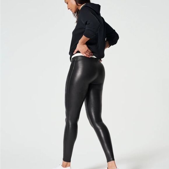 SPANX Faux Leather Leggings - Picture 2 of 5